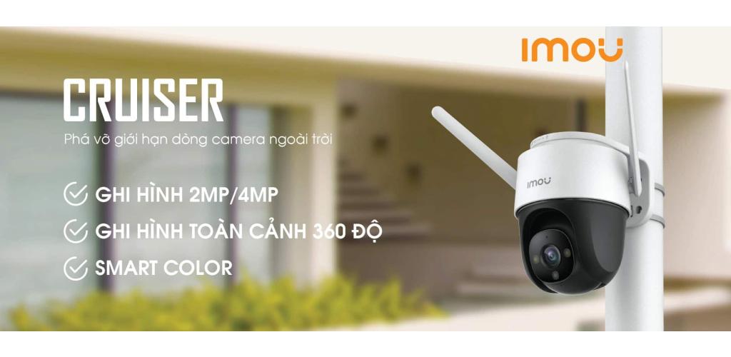 Imou Cruiser: Camera an ninh ngoài trời đa tính năng.